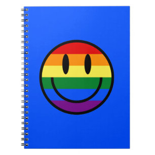 Rainbow Smiley Face Notebook