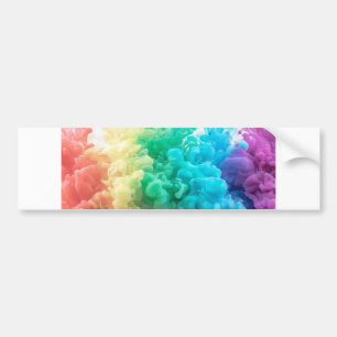 rainbow smoke bumper sticker