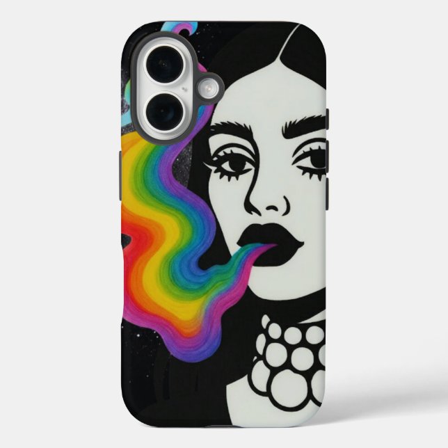 Rainbow smoke phone case (Back)