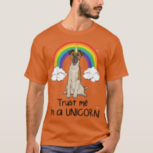 Rainbow Smooth Fo Terrier Trust Me Im A Unicorn Do T-Shirt