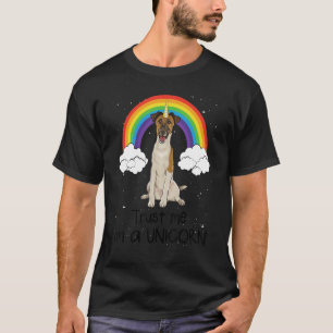 Rainbow Smooth Fox Terrier Trust Me I'm A Unicorn T-Shirt