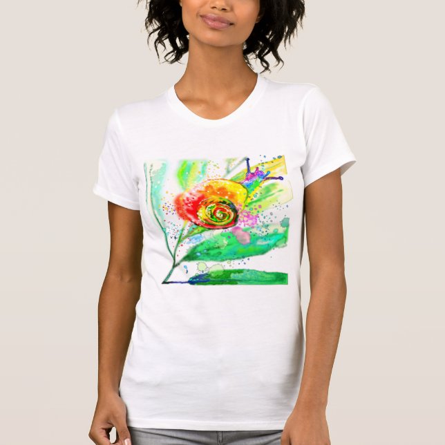 Rainbow Snail T-Shirt Painting (Front)