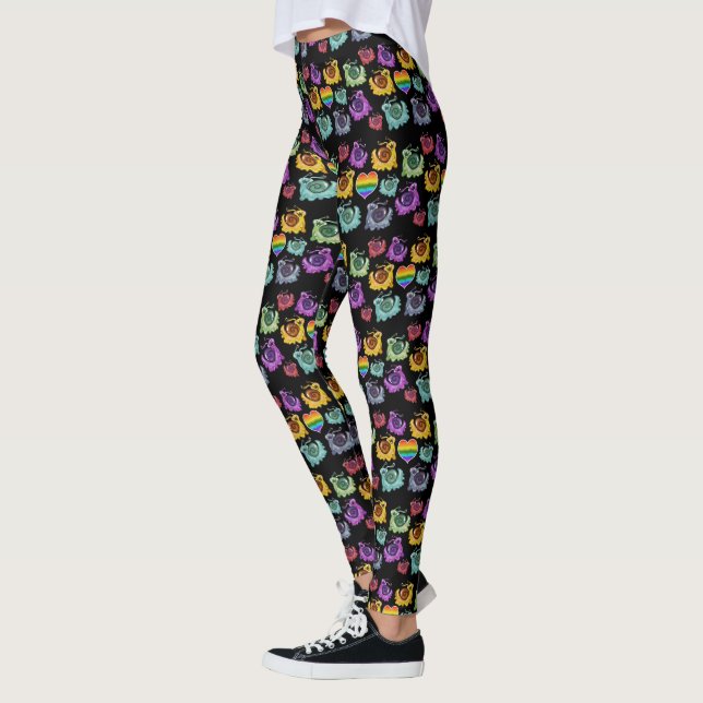 Rainbow Snails  Leggings (Left)