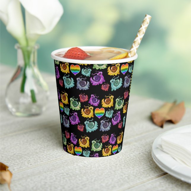 Rainbow Snails Paper Cups (Insitu)