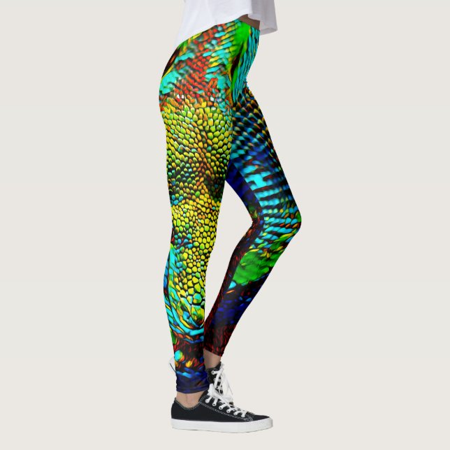 Rainbow Snake Leggings (Right)
