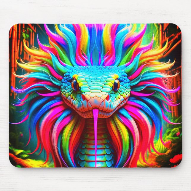 Rainbow Snake Mouse Pad (Front)