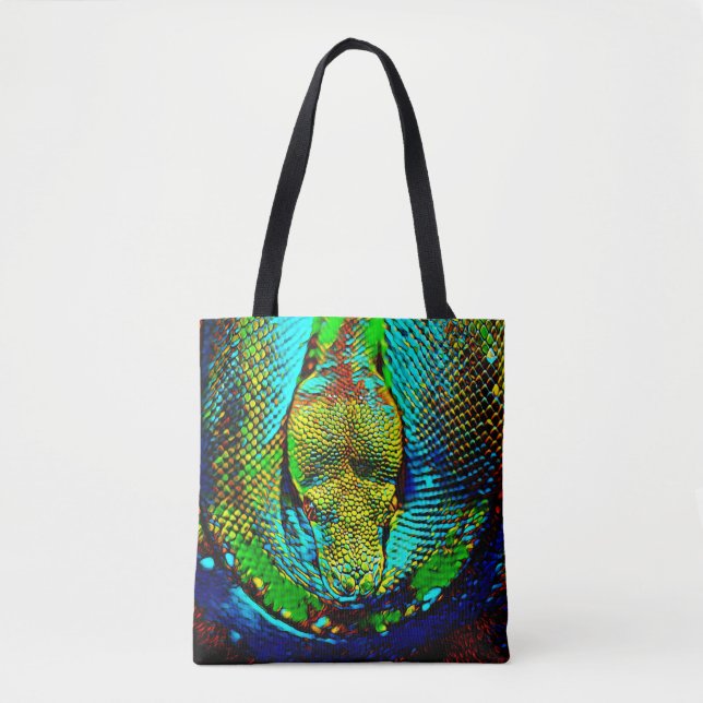 Rainbow Snake Tote Bag (Front)