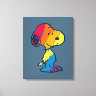 Rainbow Snoopy Canvas Print