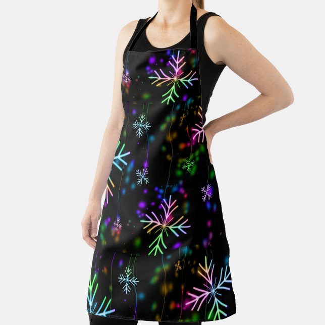 Rainbow Snowflakes Apron (Insitu)