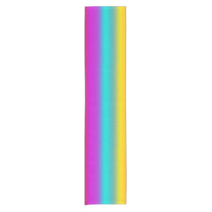 RAINBOW soft Stripes Pattern III + your idea Short Table Runner