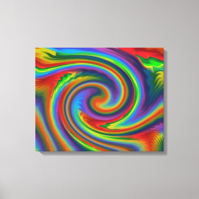Rainbow Solar Glow Canvas Print (Front)