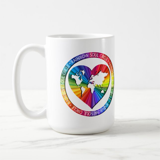Rainbow Soul Circle Coffee Mug (Left)