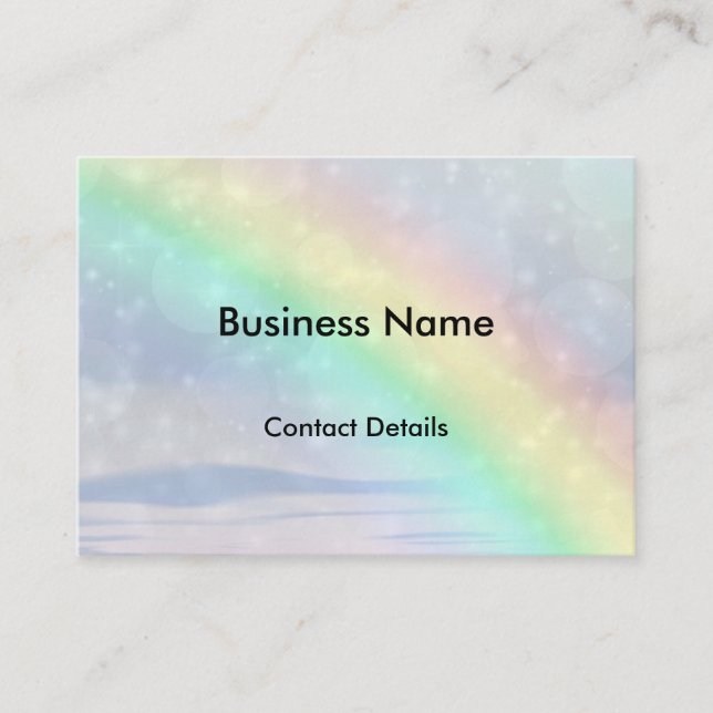 Rainbow Sparkle appointment card (Front)