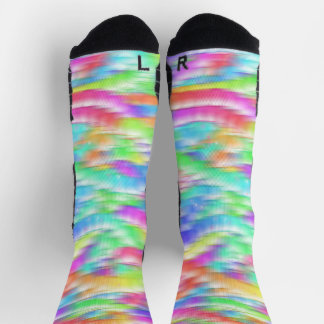 Rainbow sparkle bubbles socks