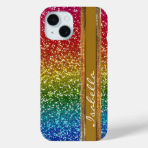 Rainbow Sparkle Glitter, Personalised with Name