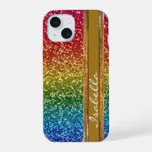 Rainbow Sparkle Glitter, Personalised with Name