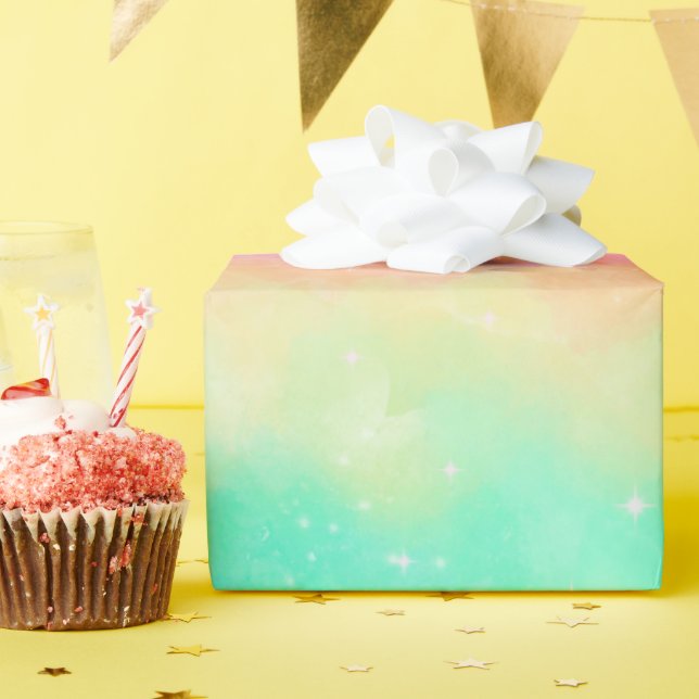 Rainbow Sparkle Wrapping Paper (Birthday Party)