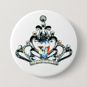 Rainbow Sparkles of a Tiara 7.5 Cm Round Badge