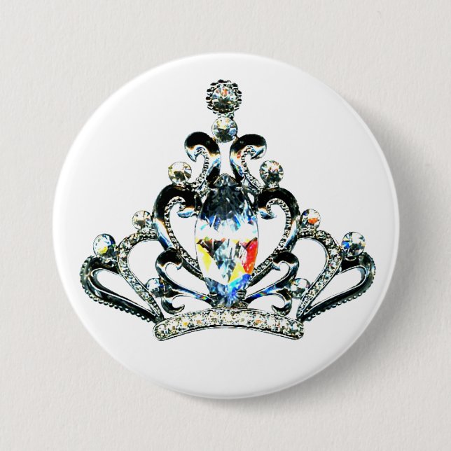 Rainbow Sparkles of a Tiara 7.5 Cm Round Badge (Front)