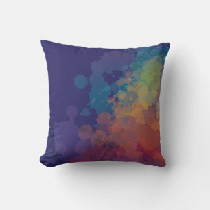 Rainbow Spatter Cushion