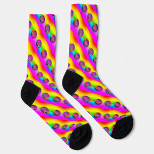 Rainbow Spectacles Mens Diagonal Crew  Socks
