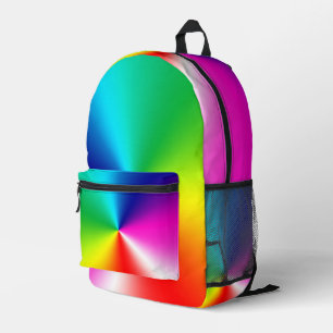 Rainbow Spectrum Printed Backpack