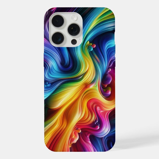 Rainbow Spectrum, rainbow camo, multi-coloured iPhone Case (Back)