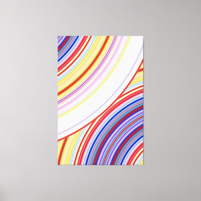 Rainbow Sphere Abstract Canvas Print (Front)