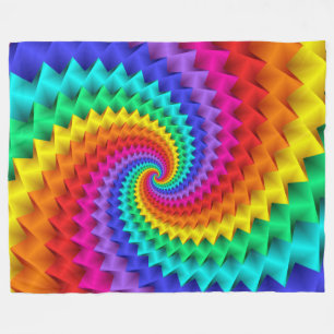 Rainbow Spiral Blanket