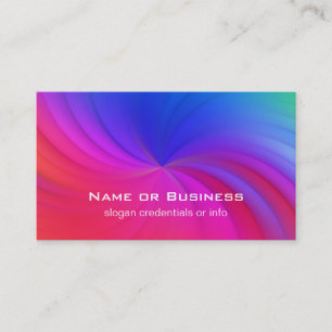 Rainbow Spiral Business Card