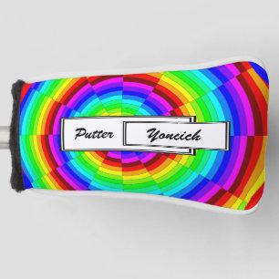 Rainbow Spiral by Kenneth Yoncich Golf Head Cover