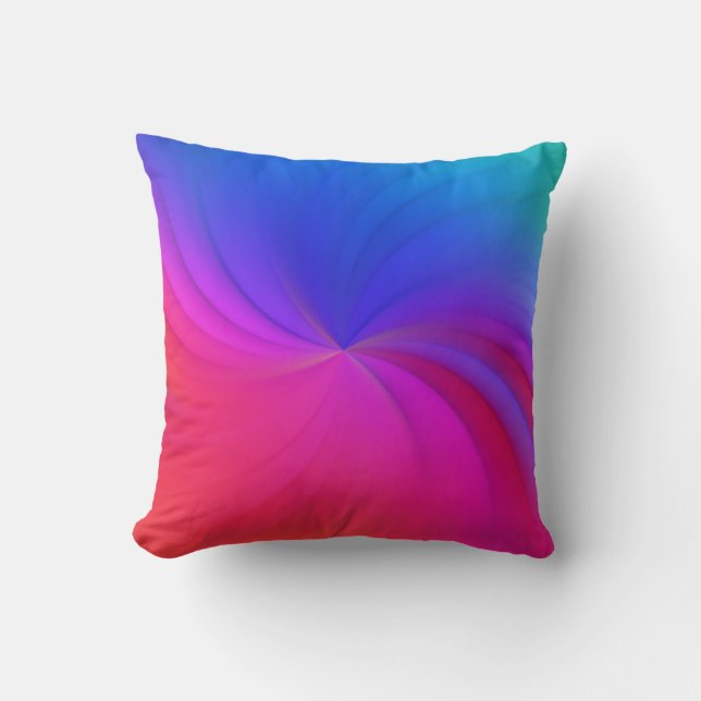 Rainbow Spiral Cushion (Front)