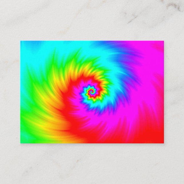 Rainbow Spiral - MIGHTY Business Card (Front)