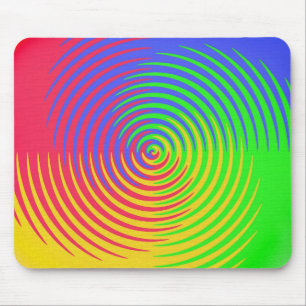 Rainbow Spiral Mousepad