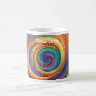 Rainbow Spiral of Luck Good Luck Coffee Mug