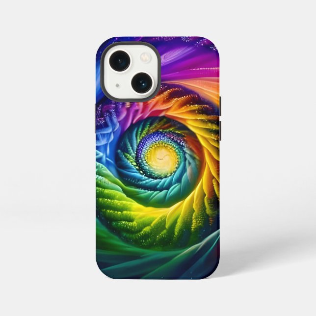 Rainbow Spiral Out iPhone Case (Back)
