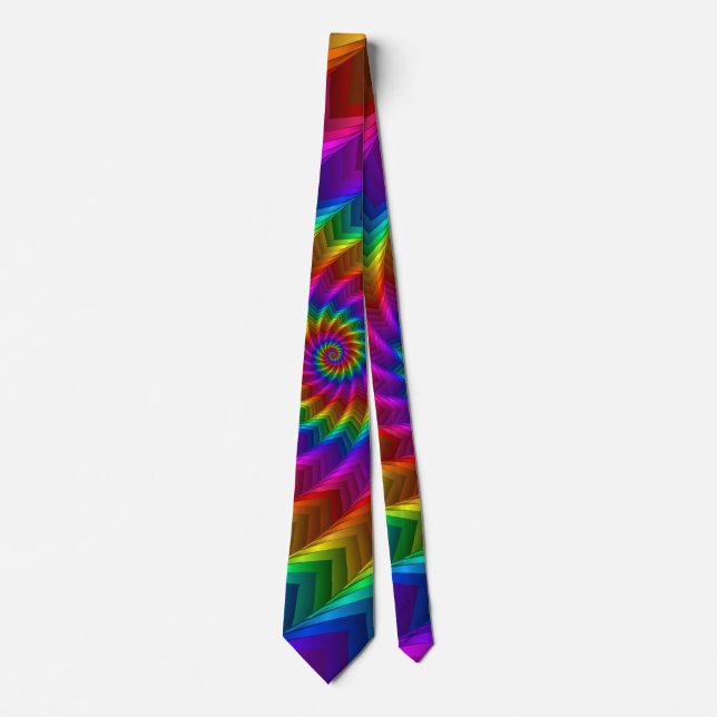 Rainbow Spiral Spikes Tie (Front)