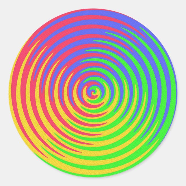 Rainbow Spiral Sticker (Front)