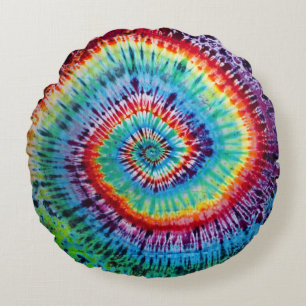 Rainbow Spiral  Throw Pillow
