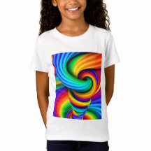 Rainbow Spiral Vortex Abstract - Psychedelic Colou