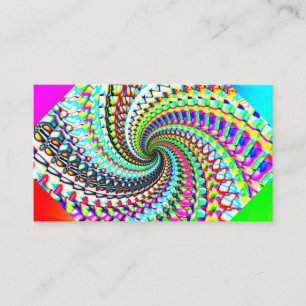 Rainbow Spiral (you may add words) Business Card