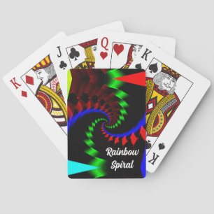 Rainbow Spiral ( you may change the words ) Playing Cards