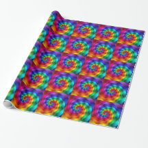 Rainbow Spirals Gift Wrapping Paper