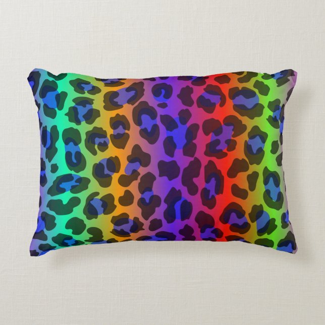 Rainbow Splash Decorative Cushion (Front)
