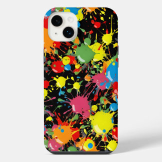 Rainbow Splash Paint Droplets PD iPhone 14 Plus Case