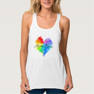 Rainbow Splatter Tank Top