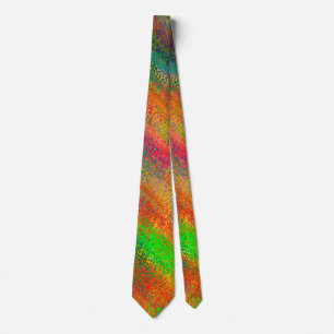 Rainbow Splatter Tie