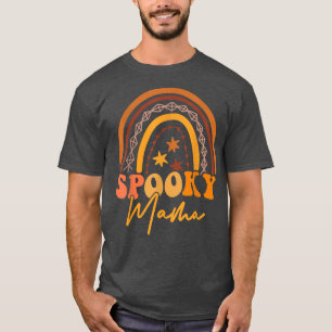 Rainbow spooky mama spooky mini mummy and me funny T-Shirt