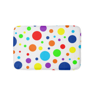Rainbow Spots Bath Mat
