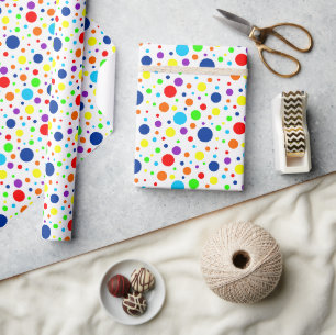 Rainbow Spots Wrapping Paper